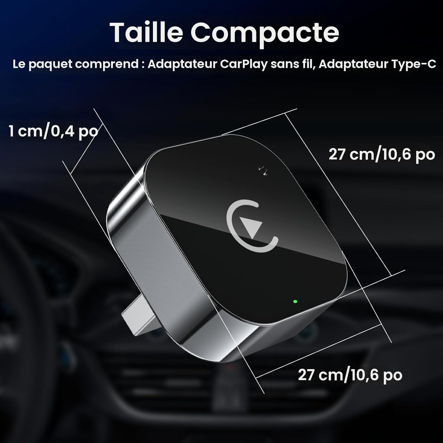 Adapteur sans fil CarPlay / Android Auto 🚘📱