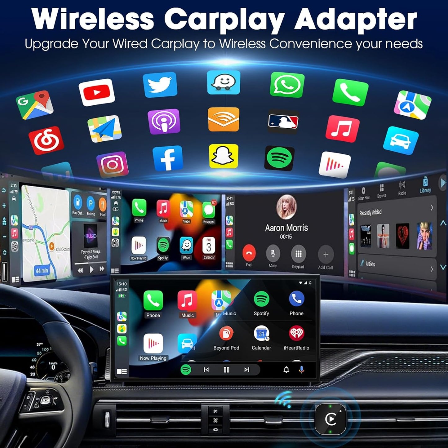 Adapteur sans fil CarPlay / Android Auto 🚘📱